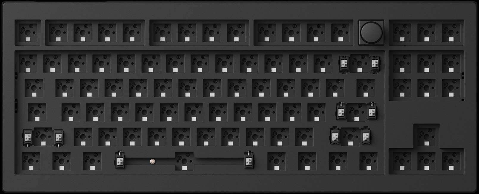 Bàn phím Keychron V3M-D4 V3 Max Swappable RGB Backlight Banana Switch - Black - Knob Version 10