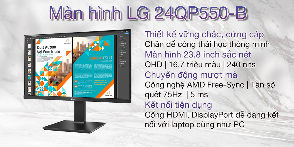 Màn hình LG 24QP550-B