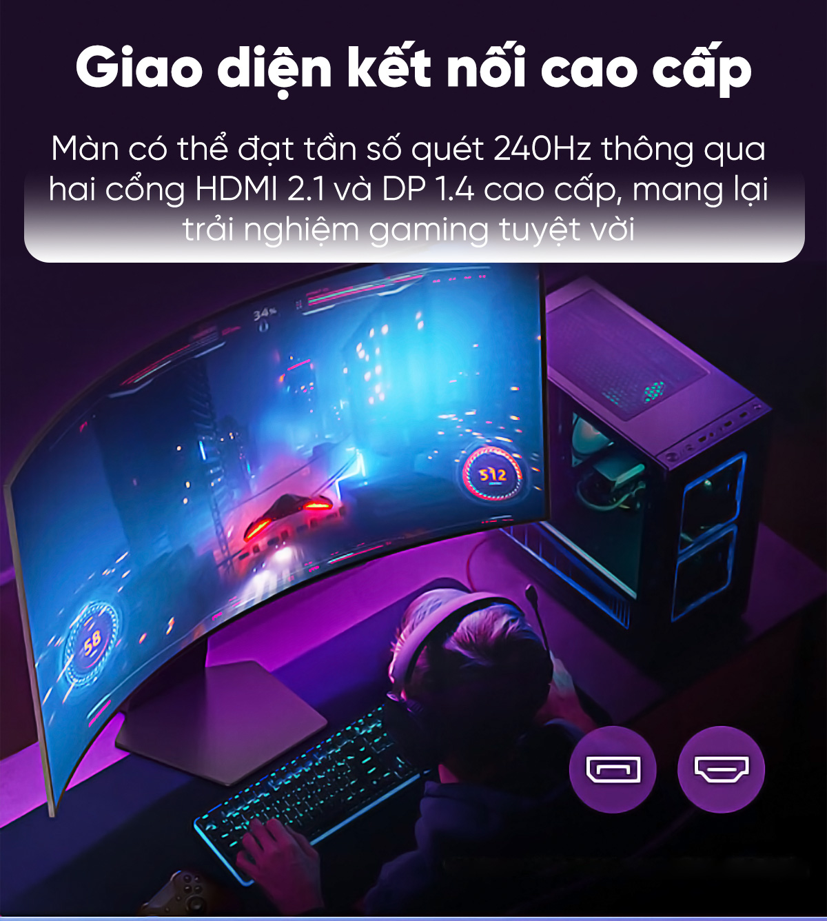 Màn hình LG UltraGear 45GS95QE HACOM 7