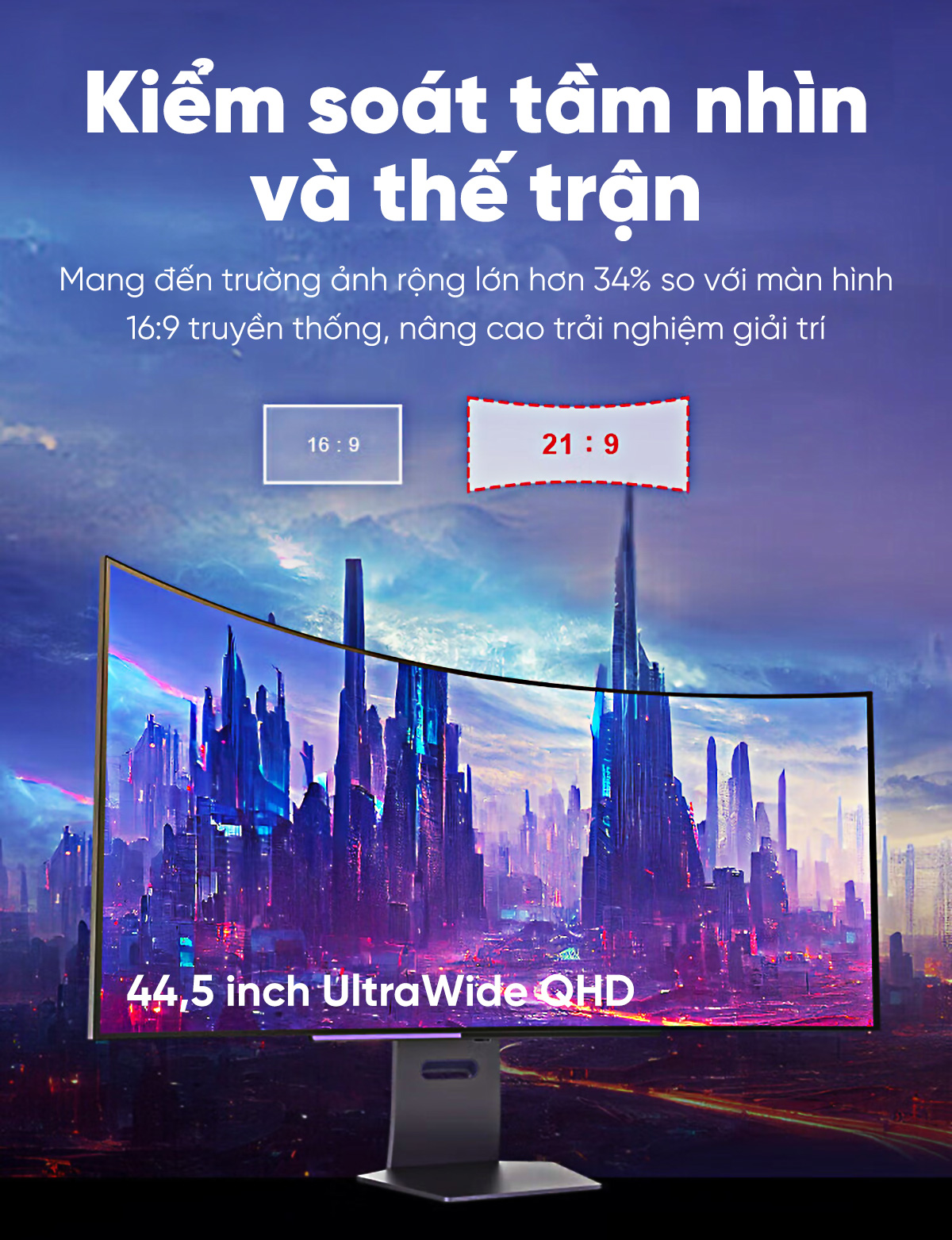 Màn hình LG UltraGear 45GS95QE HACOM 3
