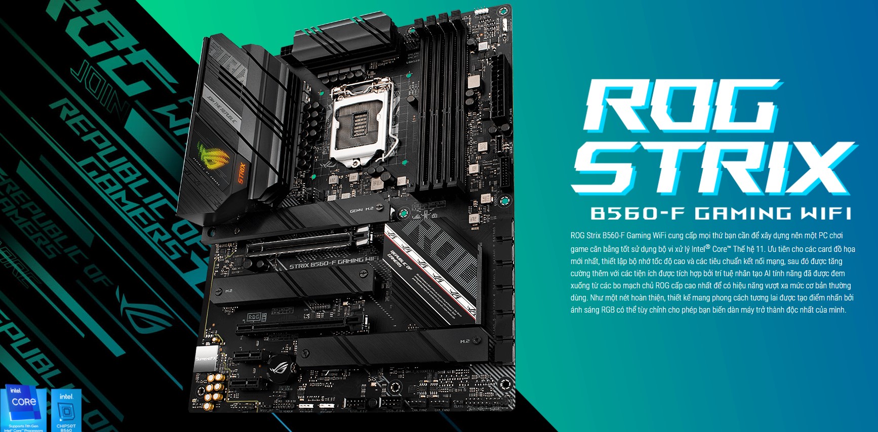 Mainboard ASUS ROG STRIX B560-F GAMING WIFI