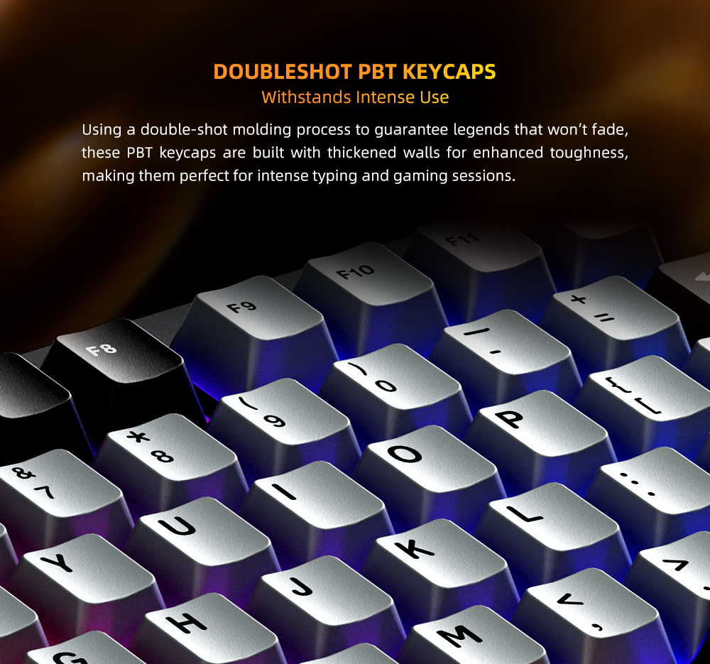 Bàn phím Machenike K600-B82W Tri-mode RGB 3
