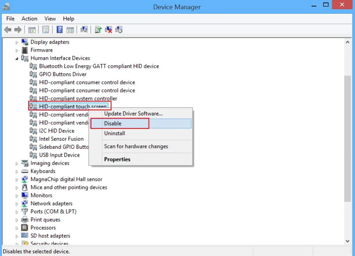 Bật tắt cảm ứng màn hình laptop Dell
