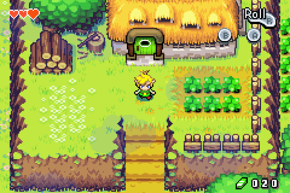 The Legend of Zelda : Minish Cap chơi bằng máy chơi game 8x 9x
