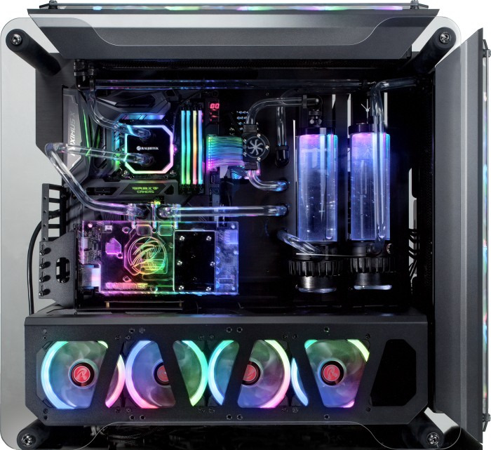 bộ pc đắt nhất thế giới Raijintek ENYO build - R.O.G Machine Action