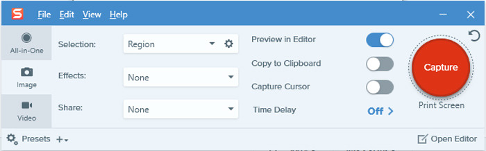 Chụp m&agrave;n h&igrave;nh m&aacute;y t&iacute;nh PC bằng Snagit bước 2