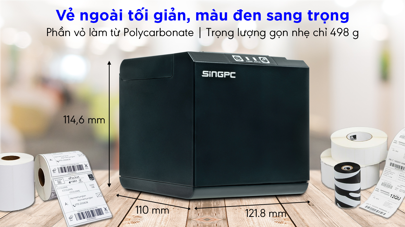 Thiết kế nhỏ gọn, mang tính thẩm mỹ cao