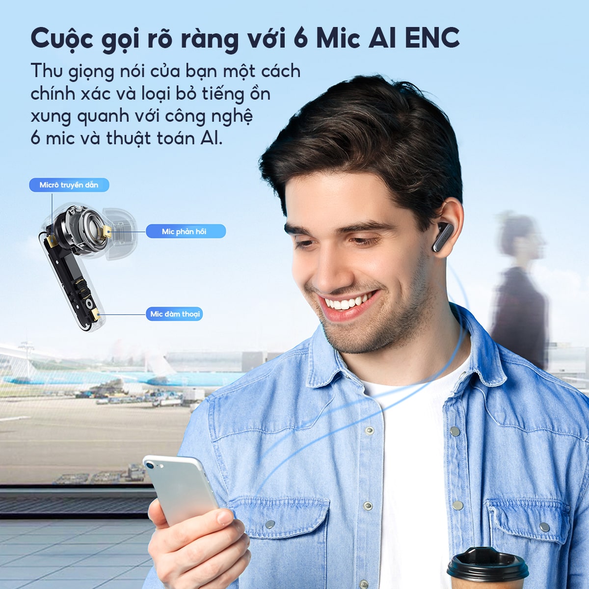 Tai nghe Bluetooth True Wireless EarFun Air 2 NC 3