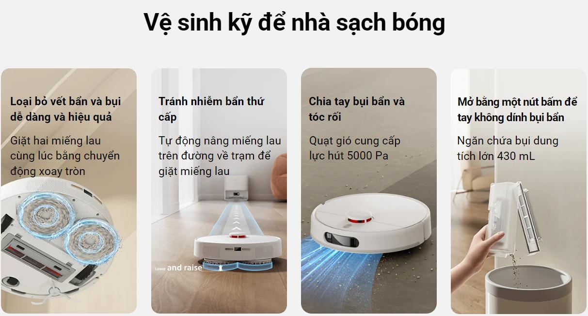 Robot hút bụi lau nhà Xiaomi Vacuum X20