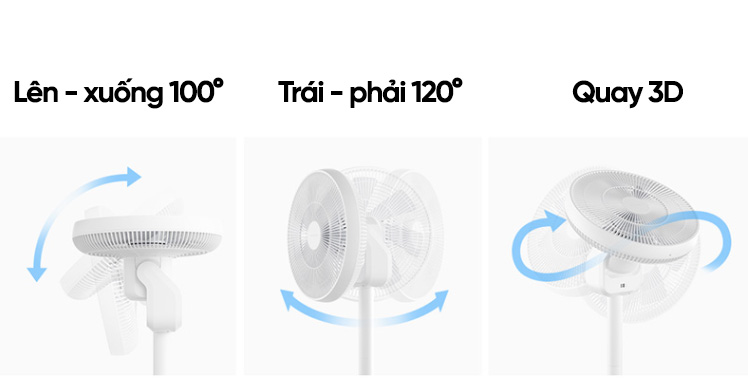 Quạt đứng tích điện tuần hoàn không khí Smartmi DC Inverter - ZLBPKQXHS01ZM - Màu trắng 