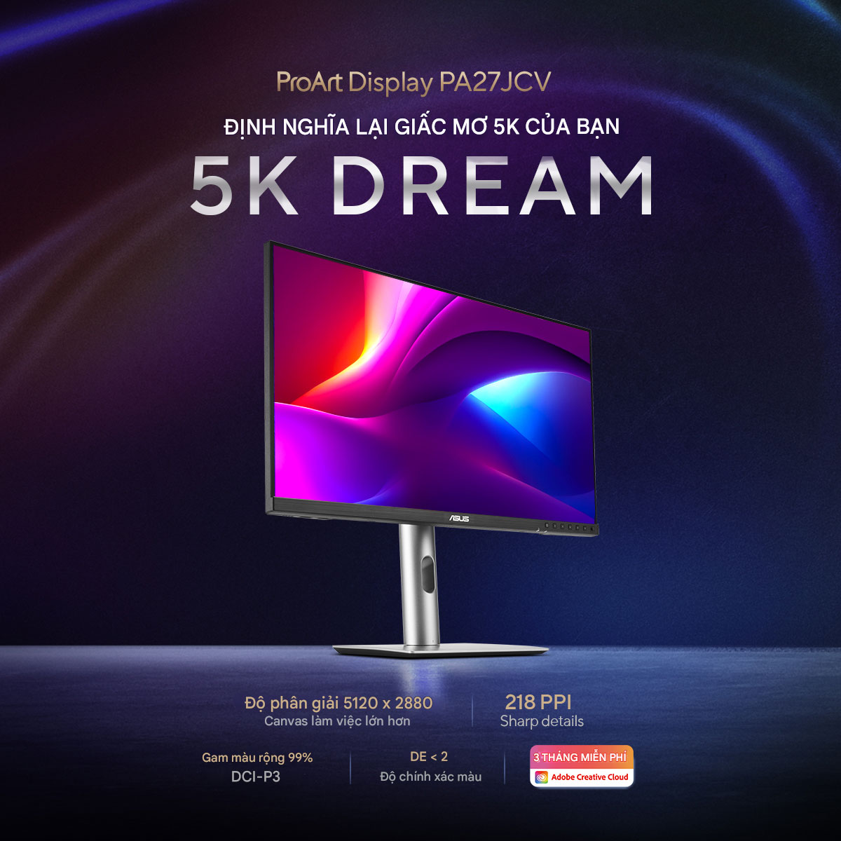 Màn hình ASUS Pro Art PA27JCV HACOM 1