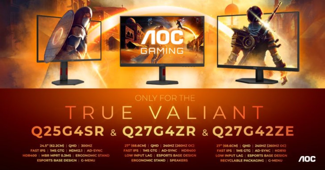 AOC ra mắt loạt màn hình gaming mới