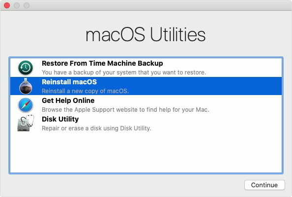 Cài lại MacOS