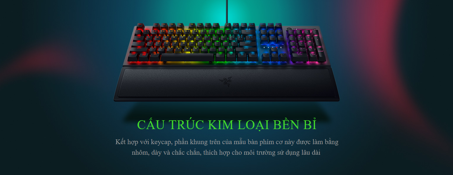 Bàn phím Razer BlackWidow V3 (USB/Green switch) (RZ03-03540100-R3M1) 5