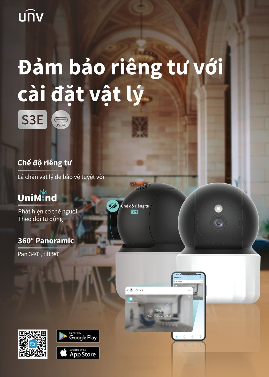 Camera quan sát UNV IPC-S3E-M3