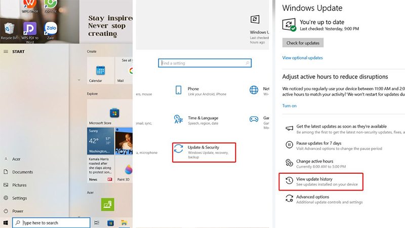 Gỡ bỏ bản update bảo mật g&acirc;y ra lỗi error 0x00000709
