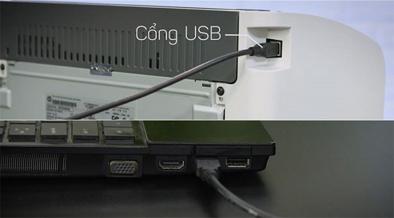 Kiểm tra kết nối m&aacute;y in