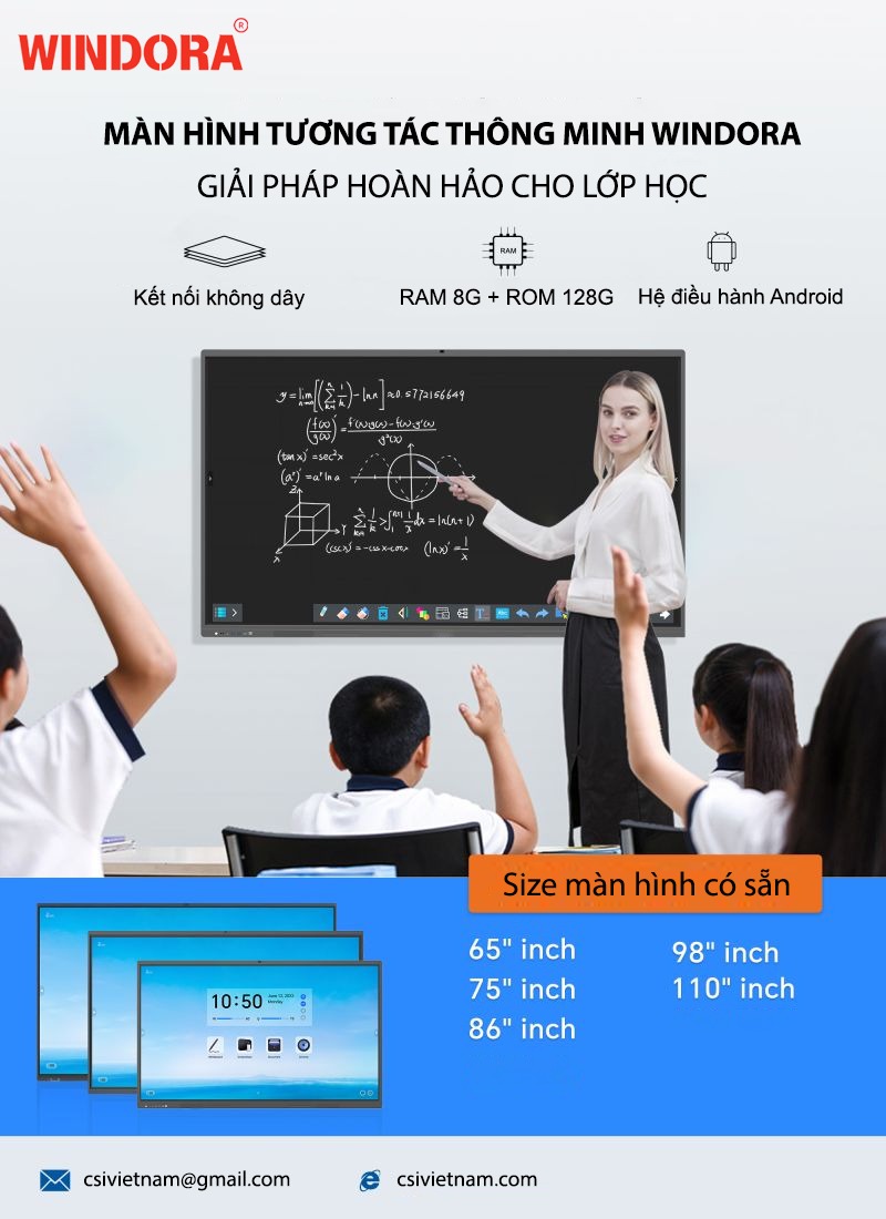 Windora 65IB4K phù hợp với doanh nghiệp, trường học, trung tâm đào tạo, cơ quan hành chính và các tổ chức