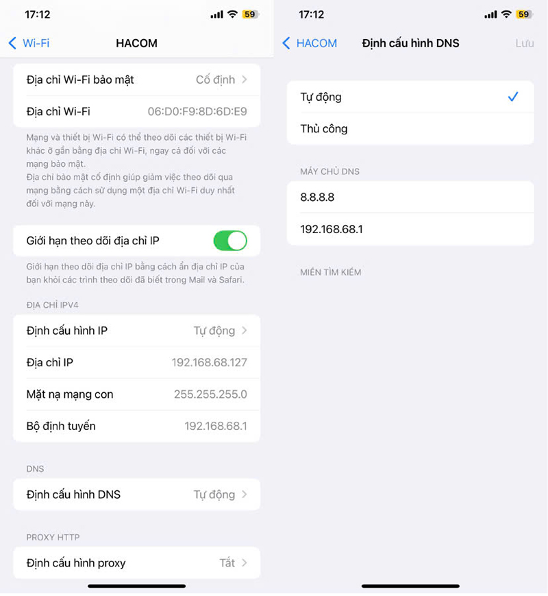 Điện thoại bắt được wifi nhưng không vào được mạng
