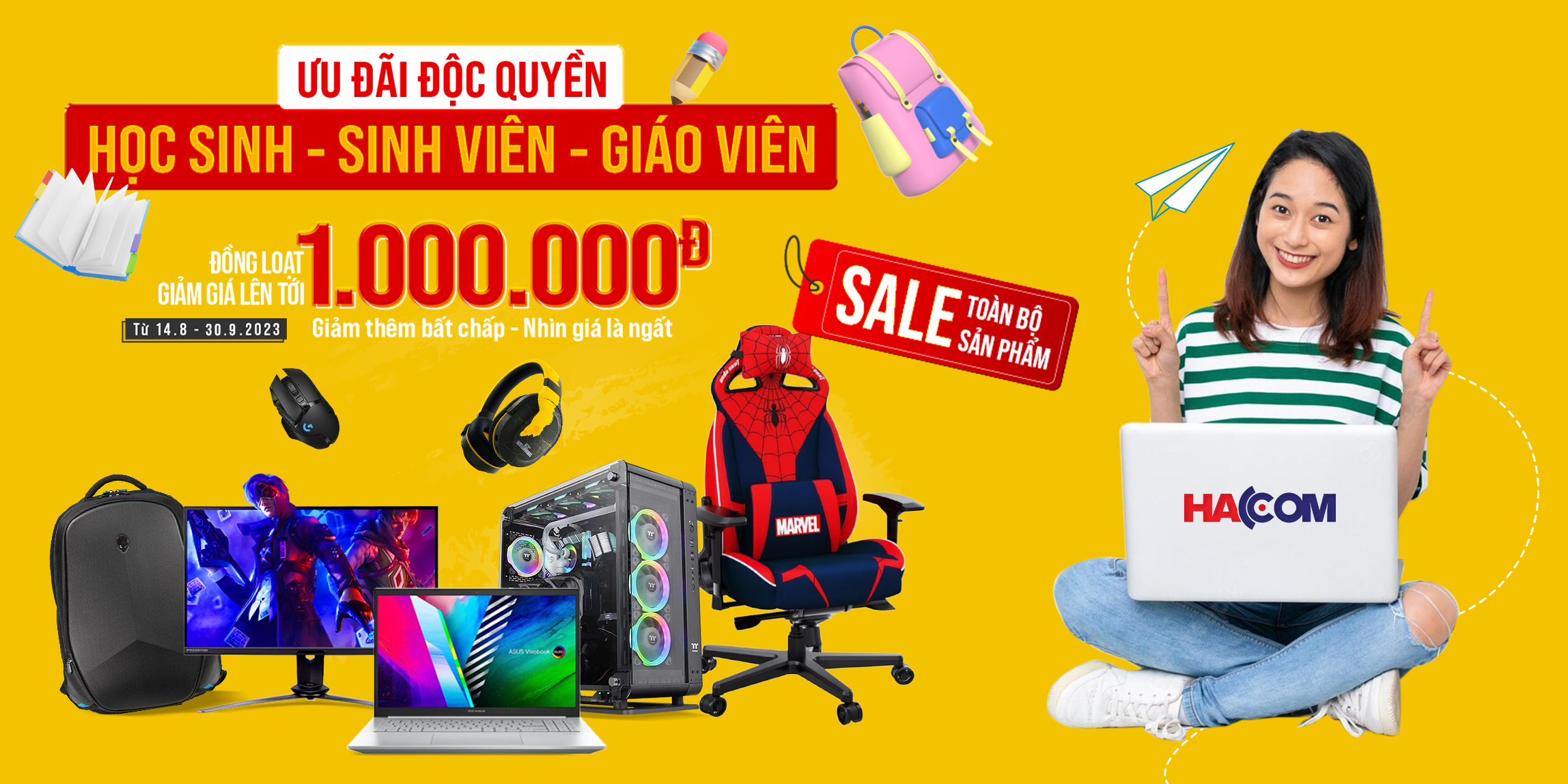 khuyến mại laptop PC HACOM