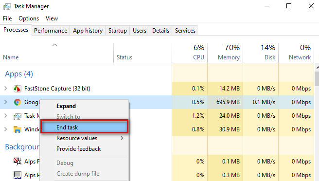 C&aacute;ch sửa lỗi Not Responding tr&ecirc;n hệ điều h&agrave;nh Win 10, 11 bước 2