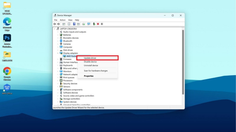 Sửa lỗi bằng c&aacute;ch n&acirc;ng cấp tr&igrave;nh điều khiển đồ họa bước 3