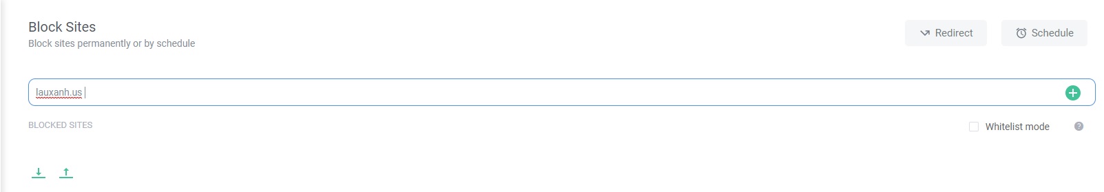 Block Site chặn website trên Chrome
