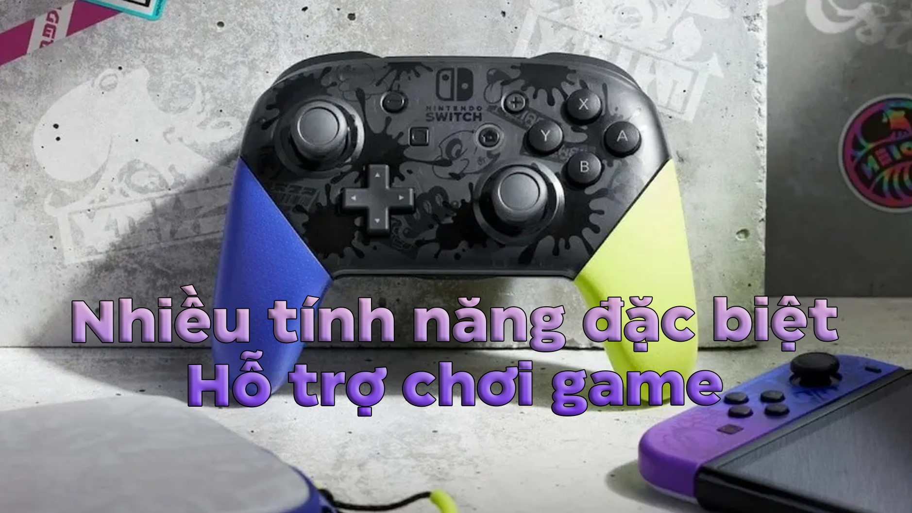 Tay cầm chơi game không dây Nintendo Switch Pro Controller - Splatoon 3