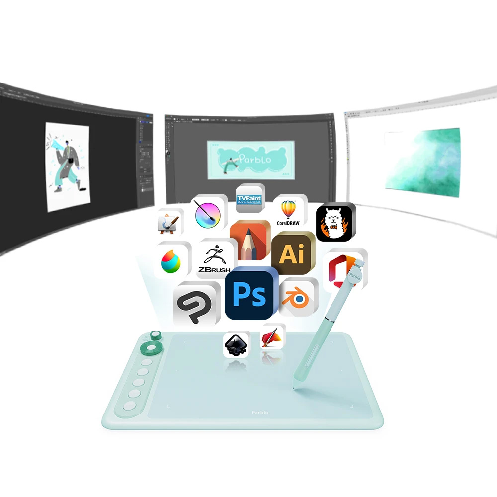 Bút S01 không pin 8192 mức lực nhấn, ±60° nghiêng, 266PPS