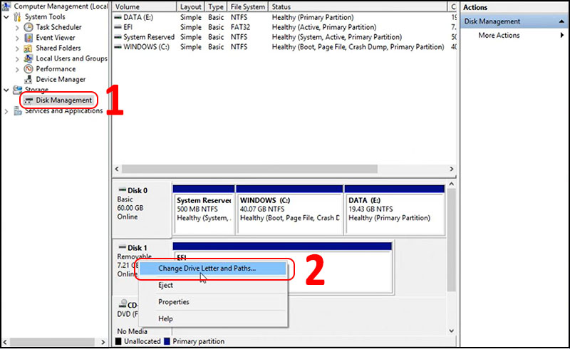 USB kh&ocirc;ng nhận do tr&ugrave;ng t&ecirc;n