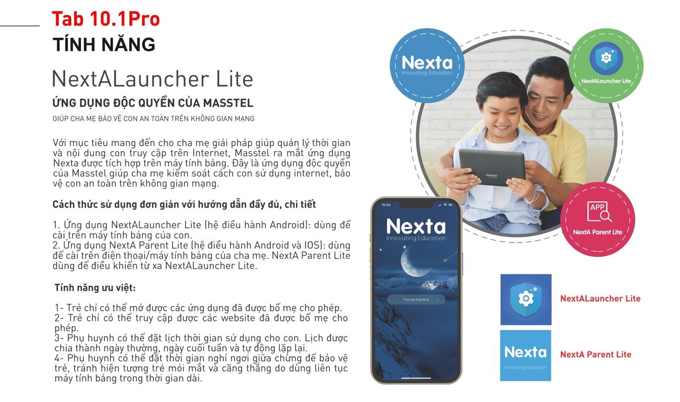 Máy tính bảng Masstel Tab 10.1