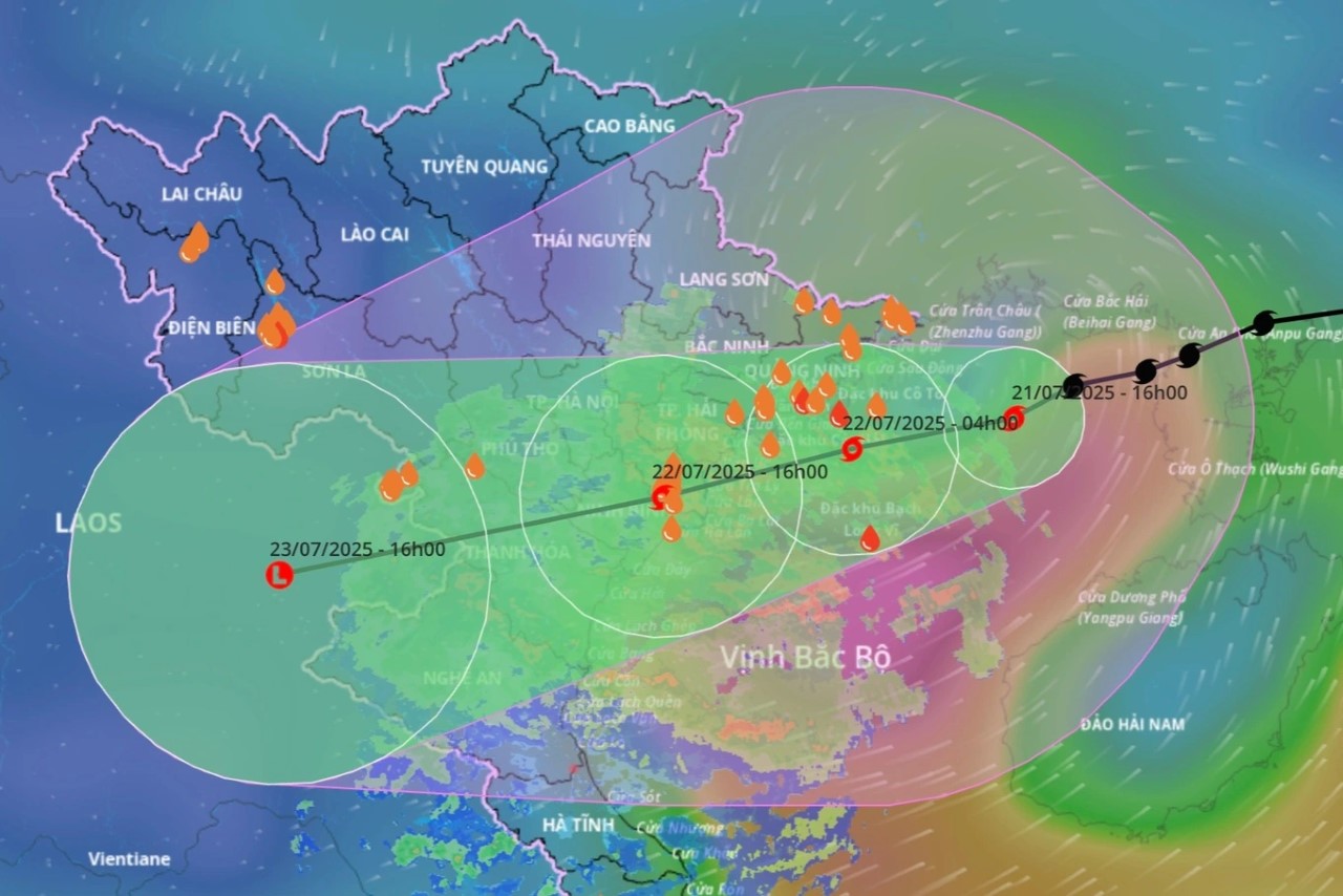 Cơn bão số 3 (bão Wipha) đổ bộ