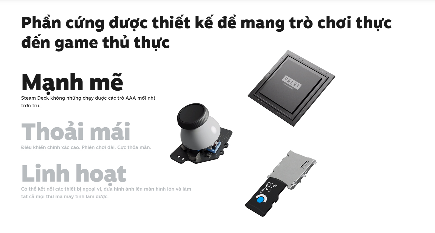 Máy chơi game cầm tay Steam Deck 512GB 12