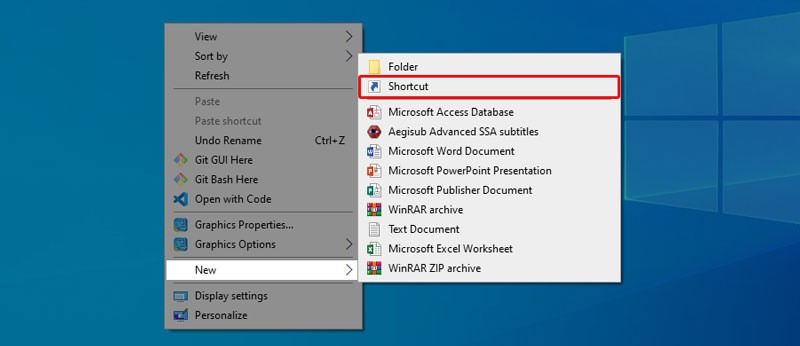 Tắt máy tính hẹn giờ với Shortcut bước 1