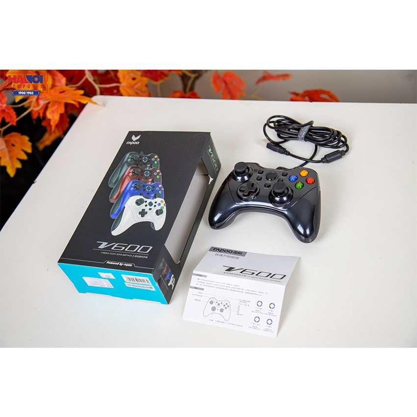 tay cầm chơi game fifa online 4 Rapoo V600