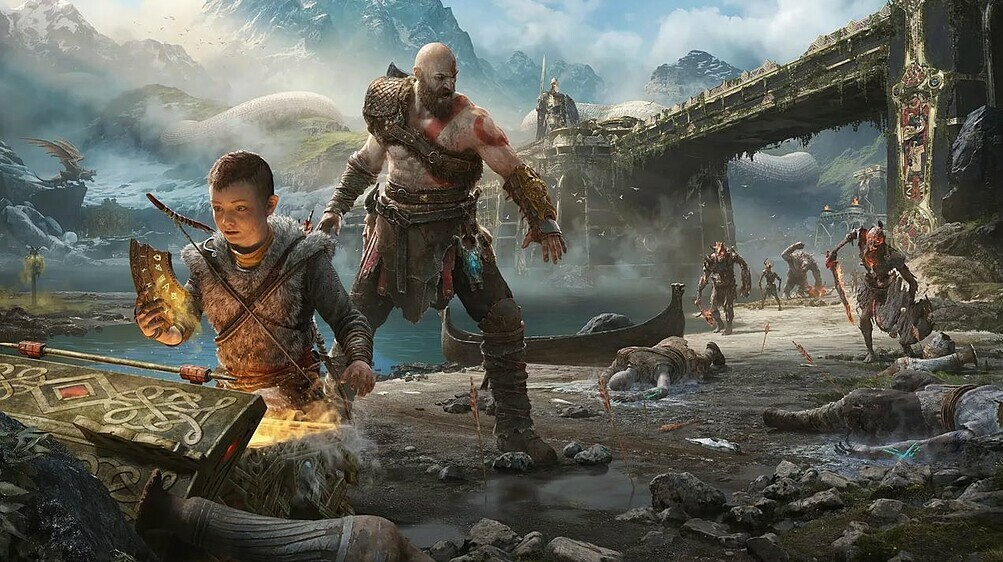 game chơi bằng tay cầm trên pc god of war 2018