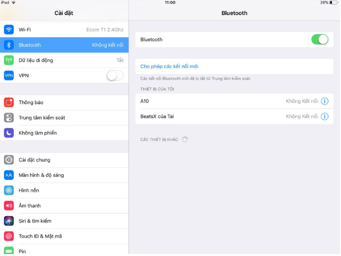 tai nghe bluetooth không nghe được 1 bên