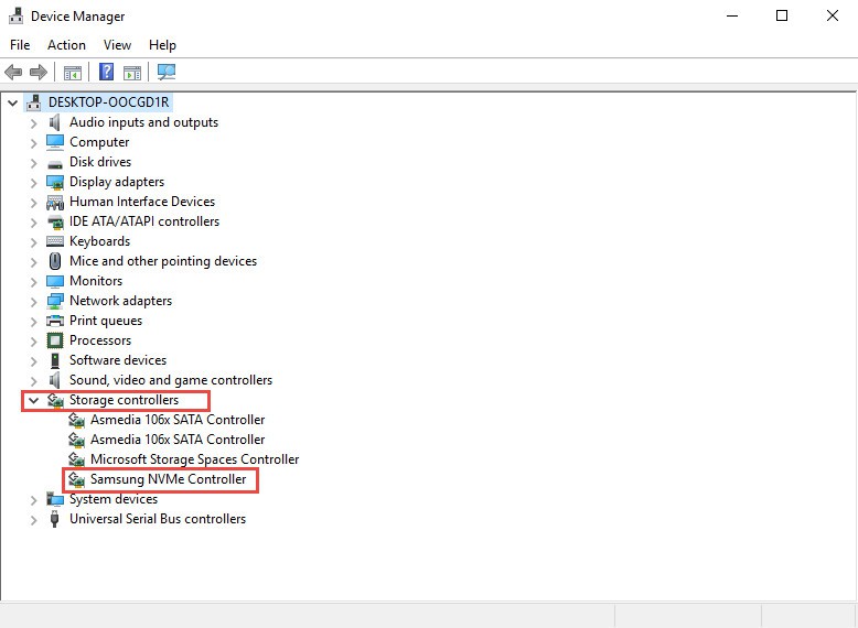 Cập nhật driver bộ điều khiển thiết bị nhớ