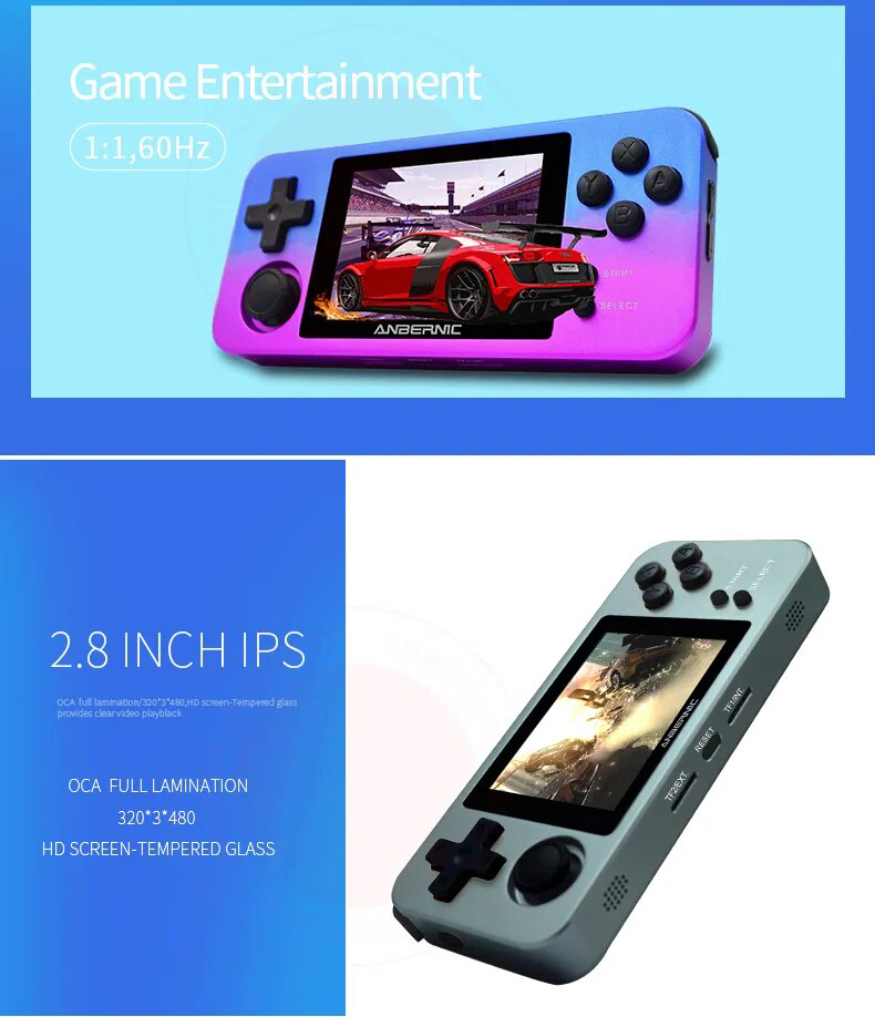Máy chơi game cầm tay Anbernic RG280M màu đen 4