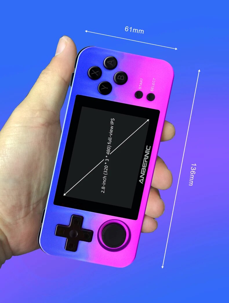Máy chơi game cầm tay Anbernic RG280M màu đen 6