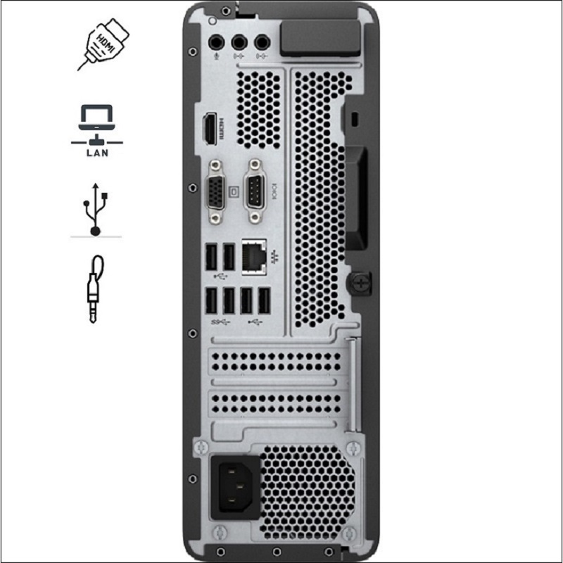 máy vi tính hp để bàn với đa cổng kết nối