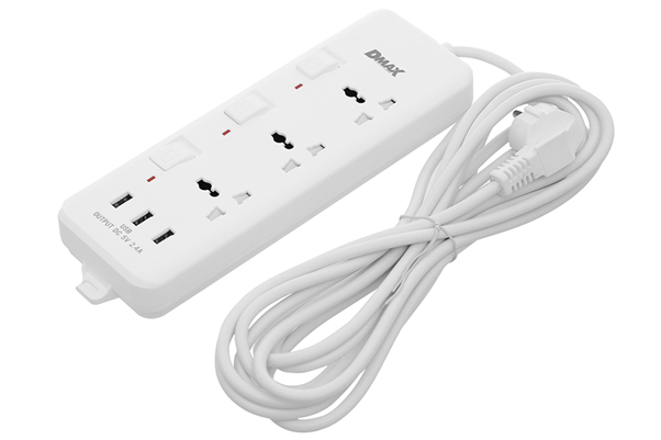 ổ cắm điện thông minh 3 lỗ 3 chấu