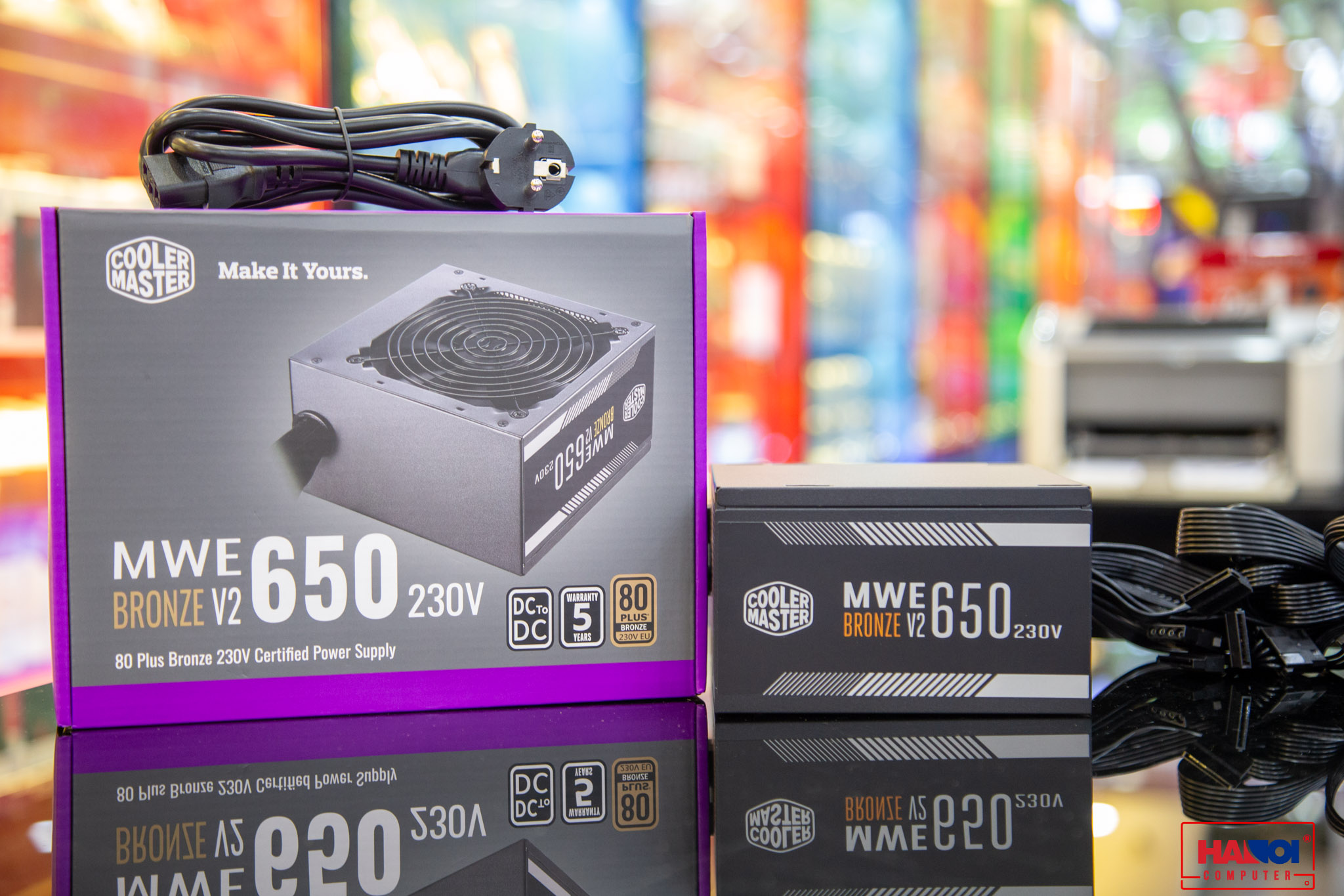 Nguồn máy tính Cooler Master MWE V2 230V 650 650W Plus Bronze (80 Plus Bronze/Màu Đen) giới thiệu