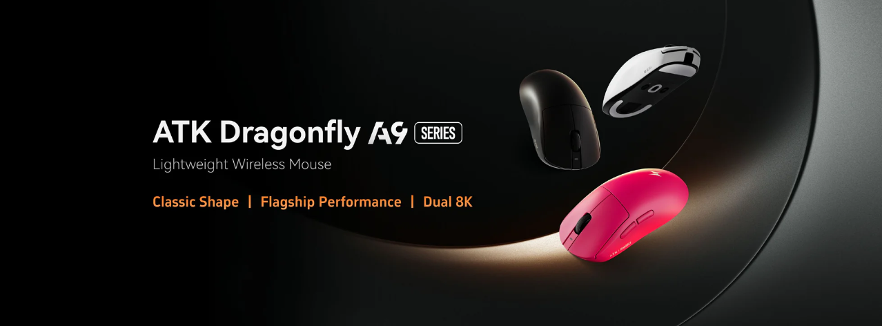 Chuột không dây ATK A9 SE - Màu Trắng 1