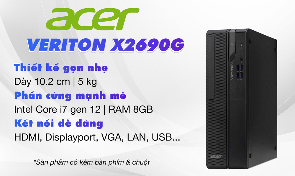 PC Acer Veriton X2690G tổng quan