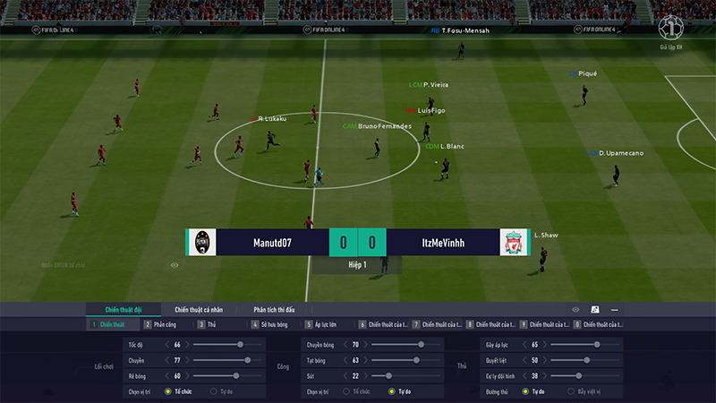 Chơi FIFA Online 4 bằng PC Gaming