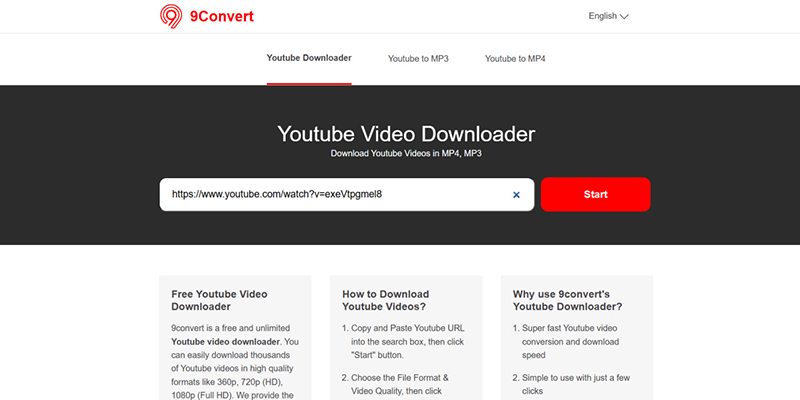 Tải Video Youtube từ 9convert.com