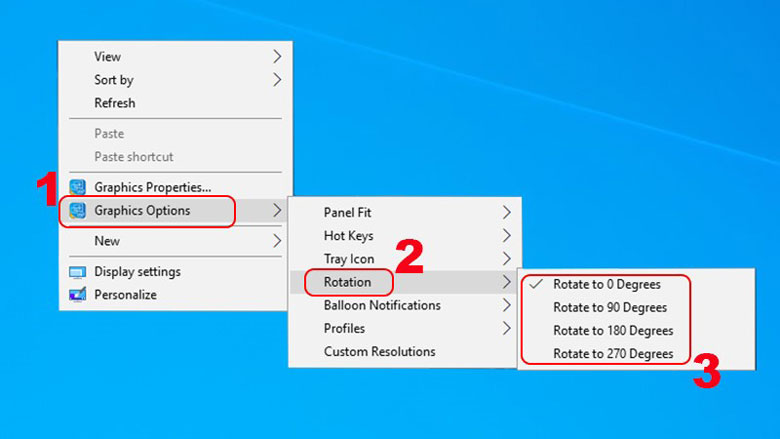 Cách khắc phục màn hình laptop xoay ngang trên win 8