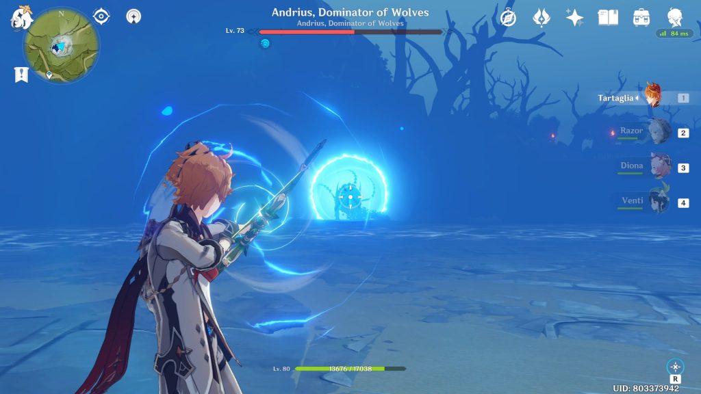 Thao tác trong Tựa game Genshin Impact