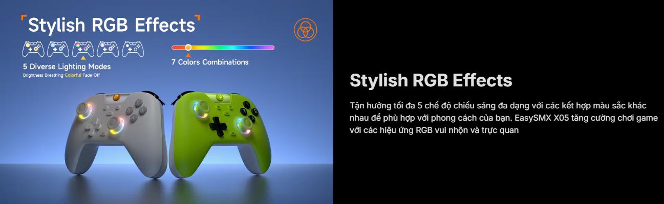 Tay cầm chơi game không dây EasySMX X05 Gaming 6